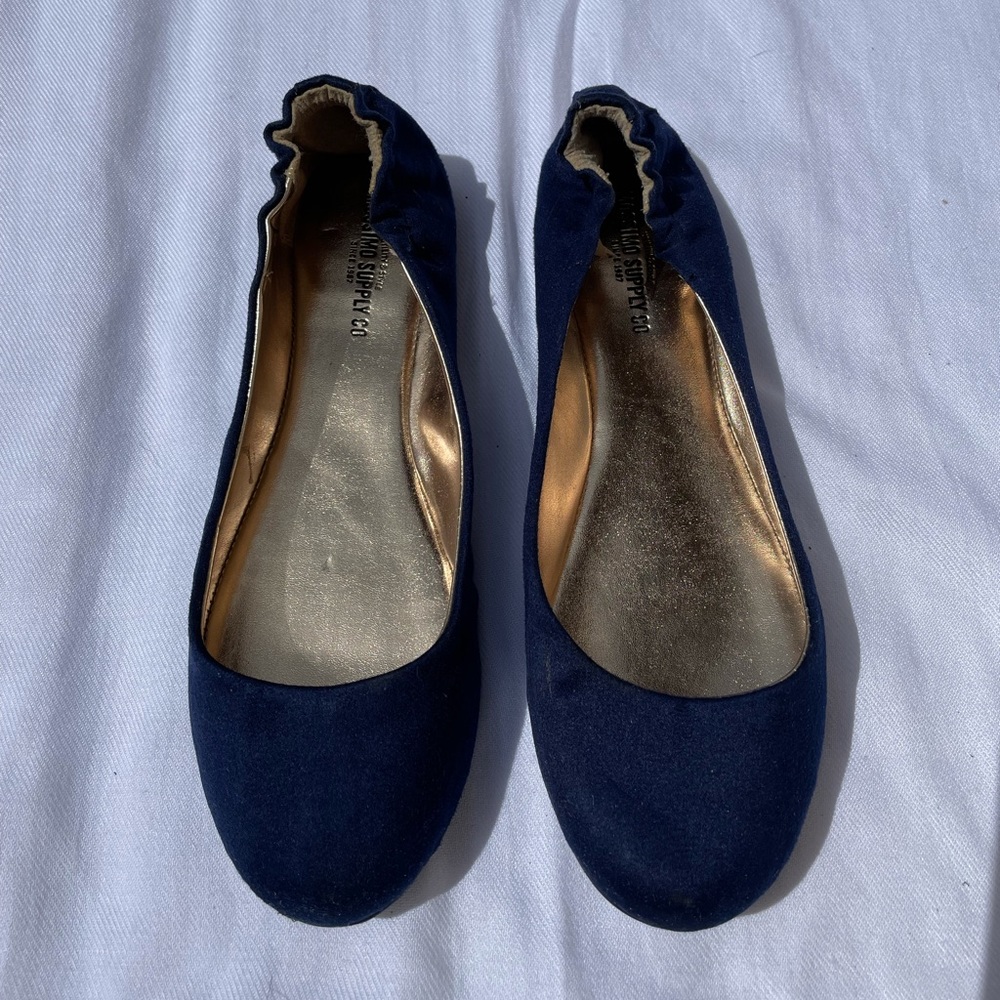 Blue flats